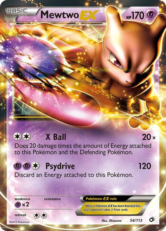 Pokemon Mewtwo EX 54/113 Legendary Treasures
