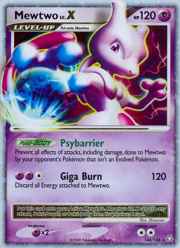 Pokemon Mewtwo LV.X 144/146 Legends Awakened