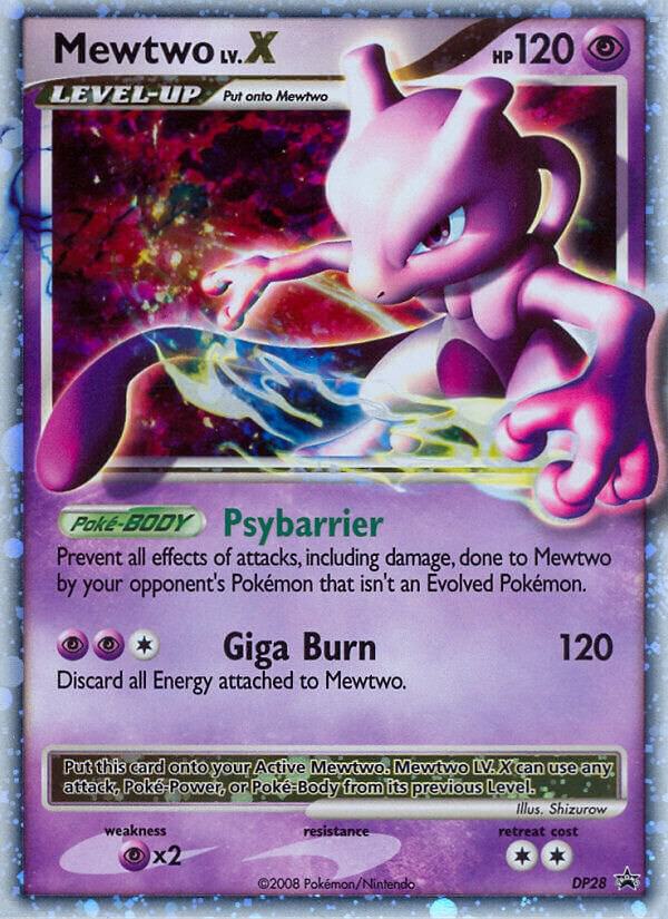 Pokemon Mewtwo LV.X DP28 Diamond & Pearl Promos