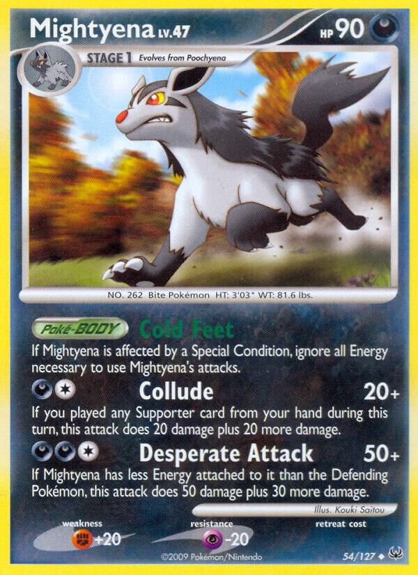 Pokemon Mightyena 54/127 Platinum