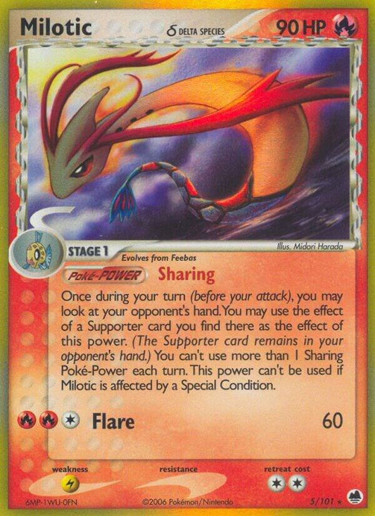Pokemon Milotic δ 5/101 Dragon Frontiers
