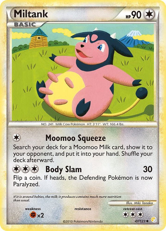 Pokemon Miltank 47/123 HeartGold & SoulSilver