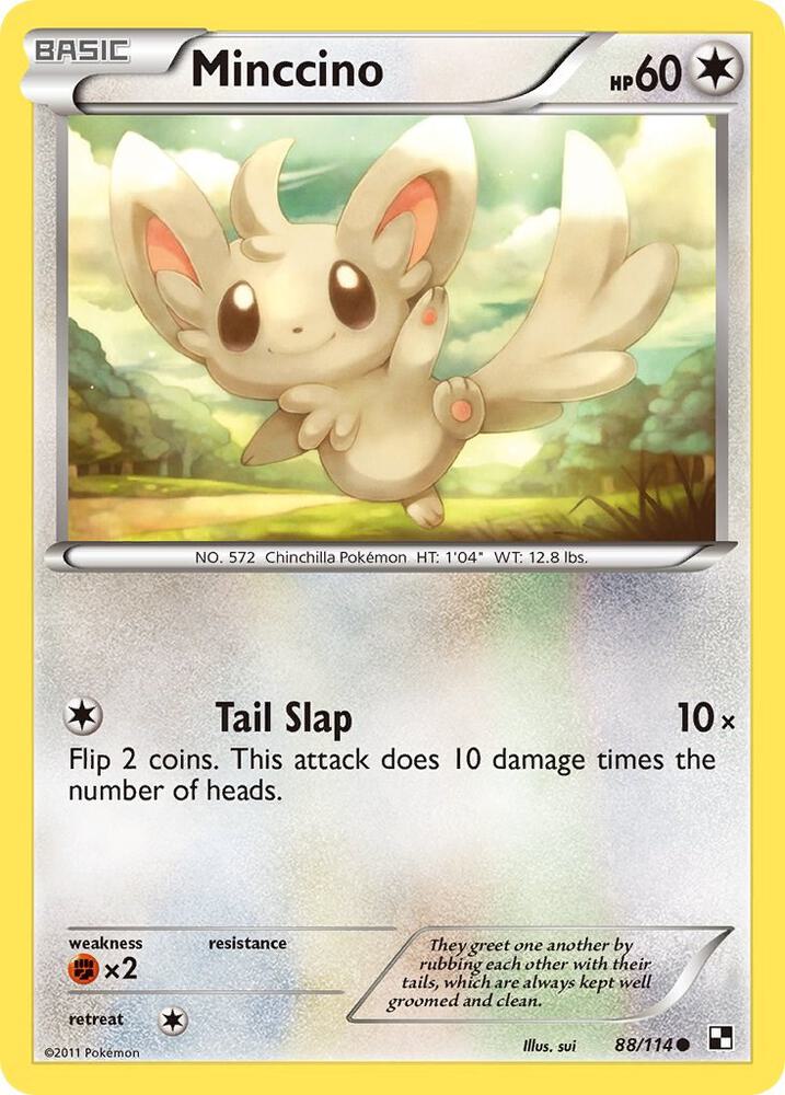 Pokemon Minccino 88/114 Black & White