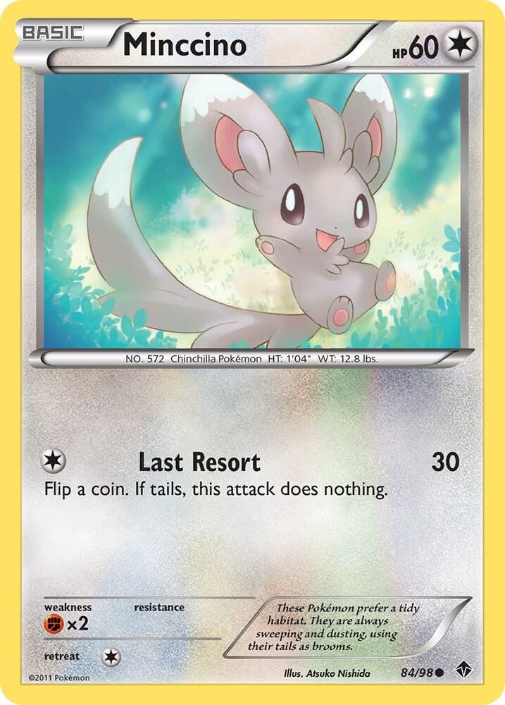 Pokemon Minccino 84/98 Emerging Powers