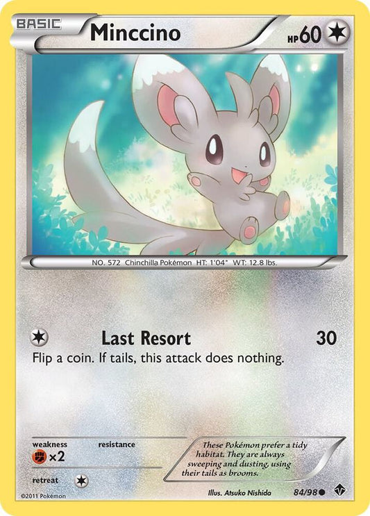 Pokemon Minccino 84/98 Emerging Powers