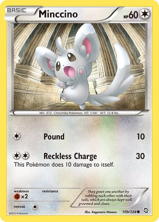 Pokemon Minccino 109/124 Dragons Exalted