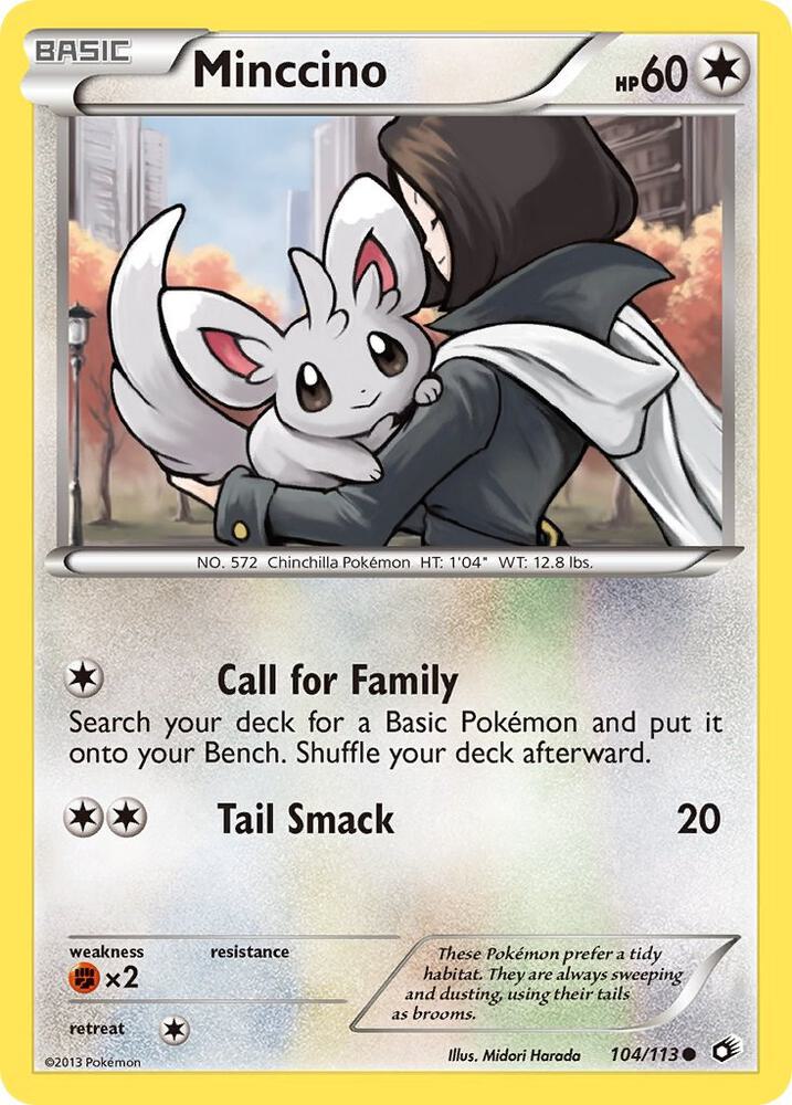 Pokemon Minccino 104/113 Legendary Treasures