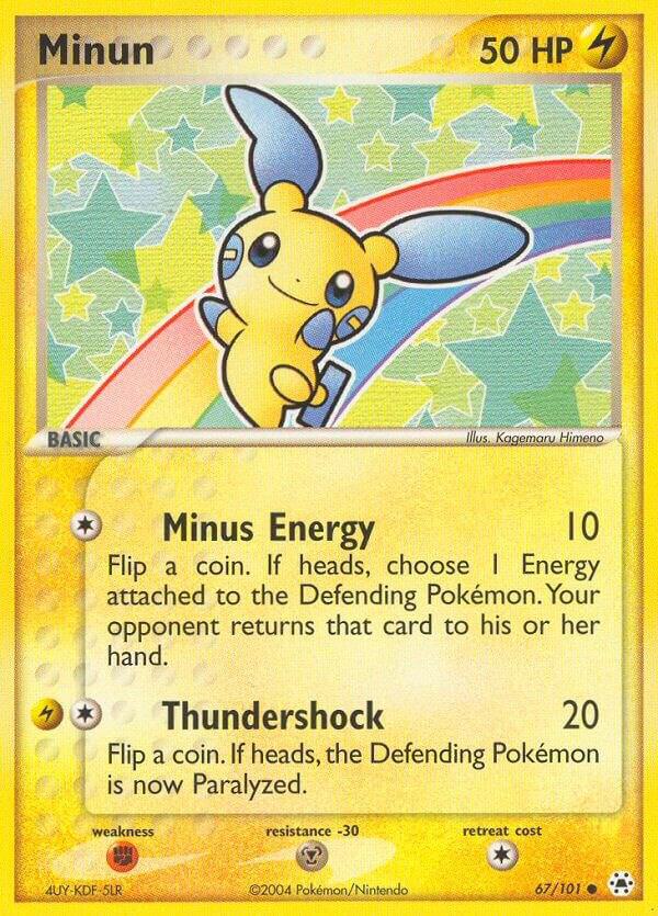 Pokemon Minun 67/101 Hidden Legends