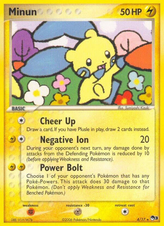 Pokemon Minun 4/17 POP Series 3