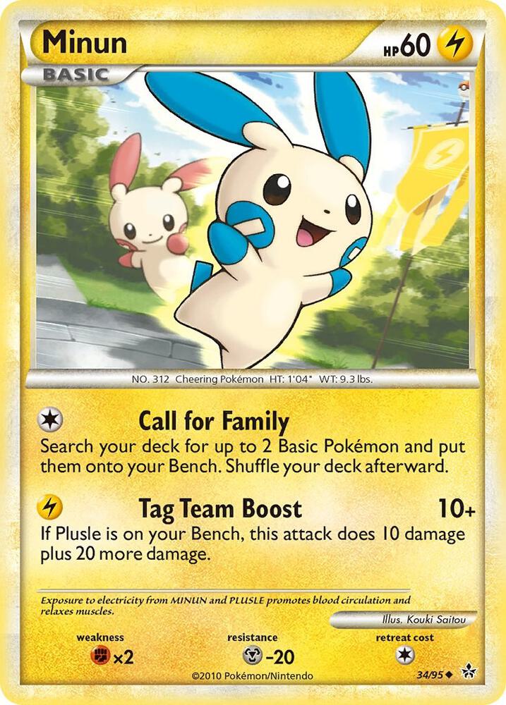 Pokemon Minun 34/95 Unleashed