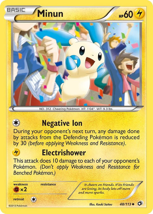 Pokemon Minun 48/113 Legendary Treasures