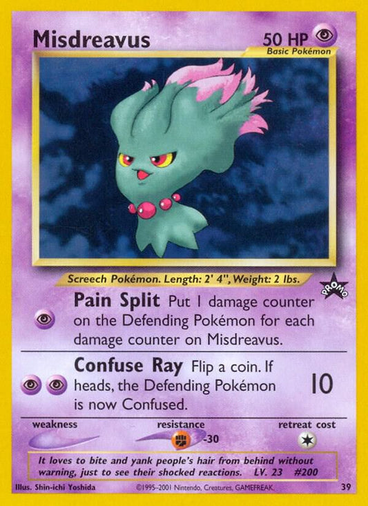 Pokemon Misdreavus #39 WOTC Promo