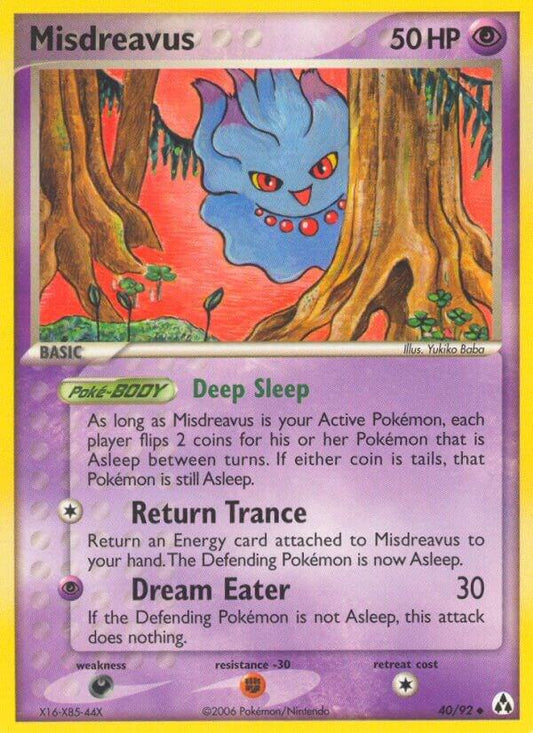 Pokemon Misdreavus 40/92 Legend Maker
