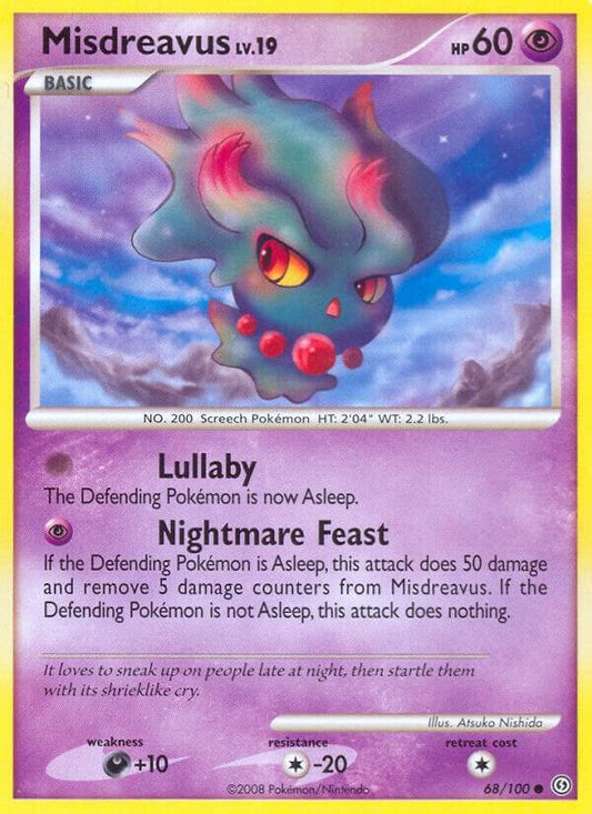 Pokemon Misdreavus 68/100 Stormfront