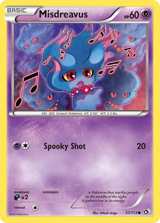 Pokemon Misdreavus 57/113 Legendary Treasures