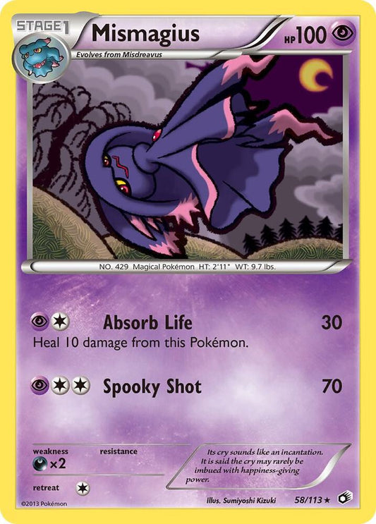 Pokemon Mismagius 58/113 Legendary Treasures
