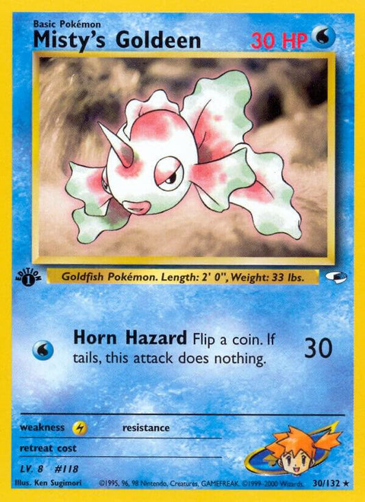 Pokemon Misty's Goldeen 30/132 Gym Heroes