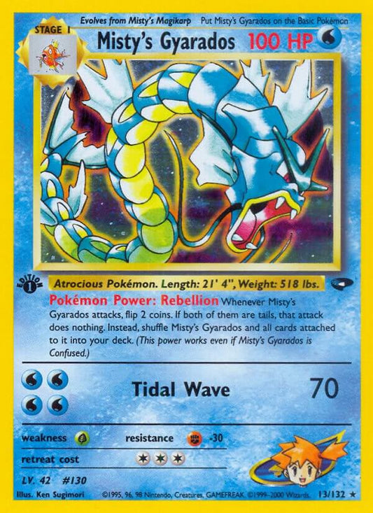 Pokemon  Misty's Gyarados 13/132 Gym Challenge