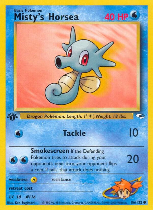 Pokemon Misty's Horsea 86/132 Gym Heroes