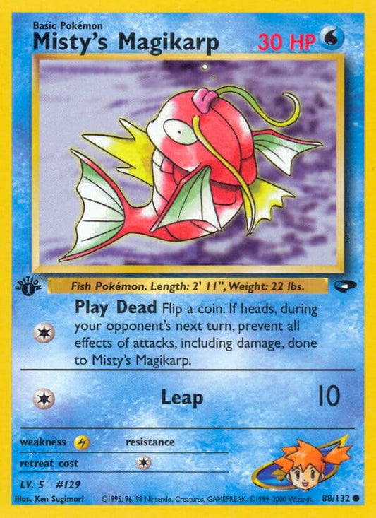 Pokemon  Misty's Magikarp 88/132 Gym Challenge