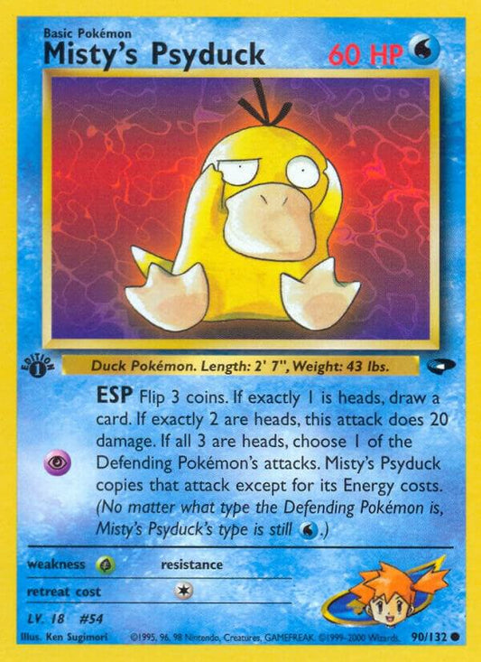 Pokemon  Misty's Psyduck 90/132 Gym Challenge