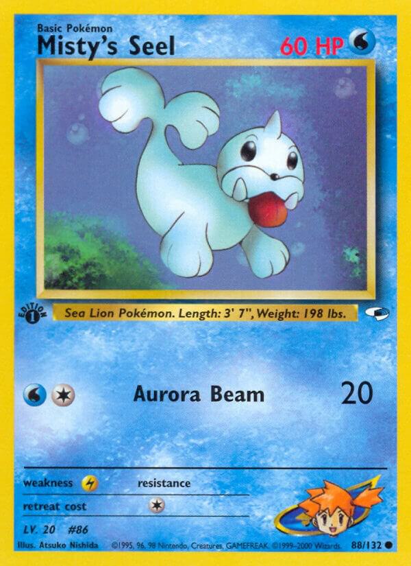 Pokemon Misty's Seel 88/132 Gym Heroes