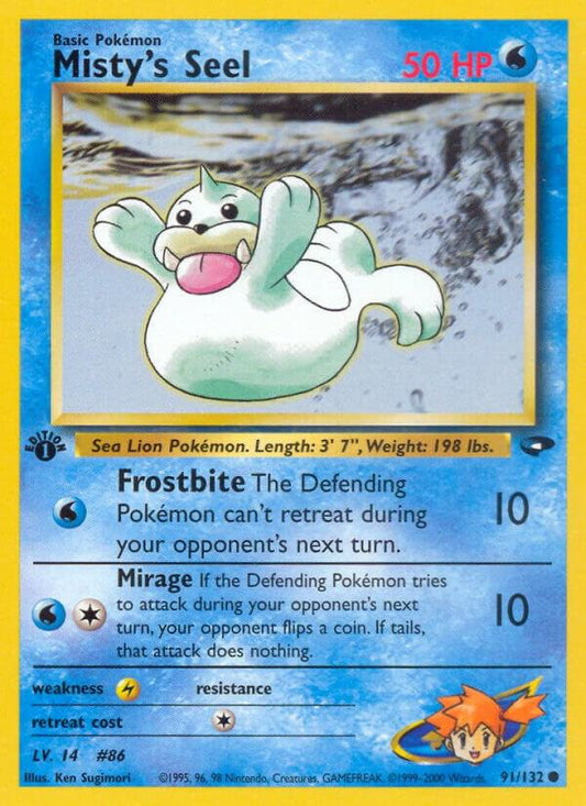 Pokemon  Misty's Seel 91/132 Gym Challenge