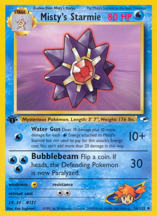 Pokemon Misty's Starmie 56/132 Gym Heroes