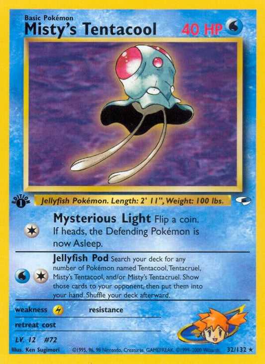 Pokemon Misty's Tentacool 32/132 Gym Heroes