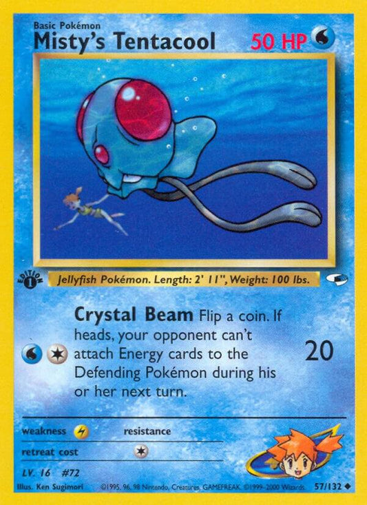 Pokemon Misty's Tentacool 57/132 Gym Heroes