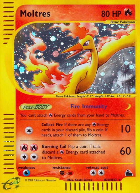 Pokemon Moltres H20/144 Skyridge