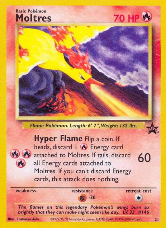 Pokemon Moltres #21 WOTC Promo