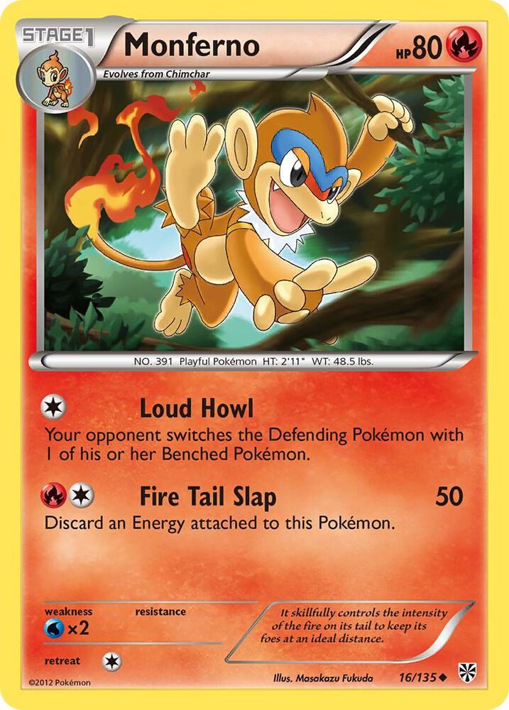 Pokemon Monferno 16/135 Plasma Storm