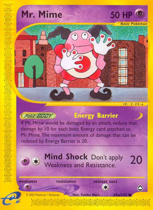 Pokemon MrMime_a 95a/147 Aquapolis
