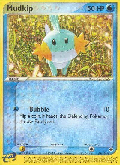 Pokemon Mudkip 59/109 EX Ruby & Sapphire