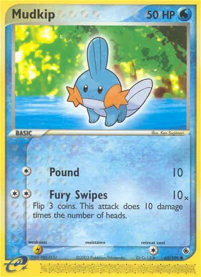 Pokemon Mudkip 60/109 EX Ruby & Sapphire