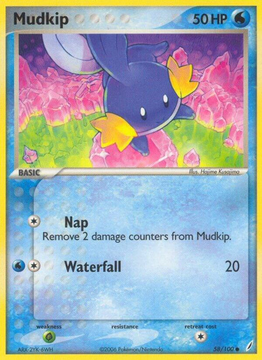 Pokemon Mudkip 58/100 Crystal Guardians