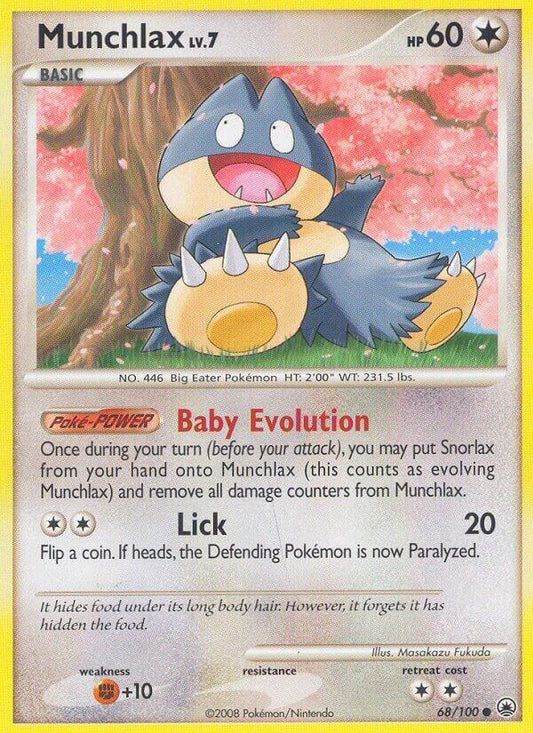 Pokemon Munchlax 68/100 Majestic Dawn