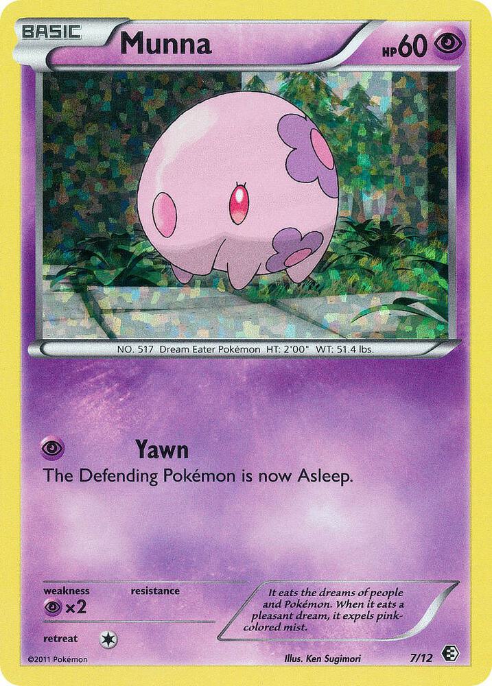 Pokemon Munna 7/12 McDonald's Collection 2011