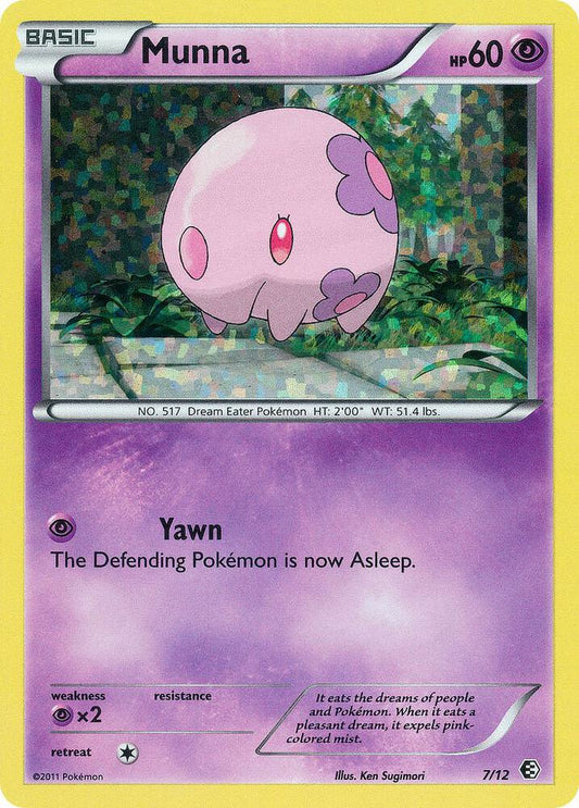 Pokemon Munna 7/12 McDonald's Collection 2011