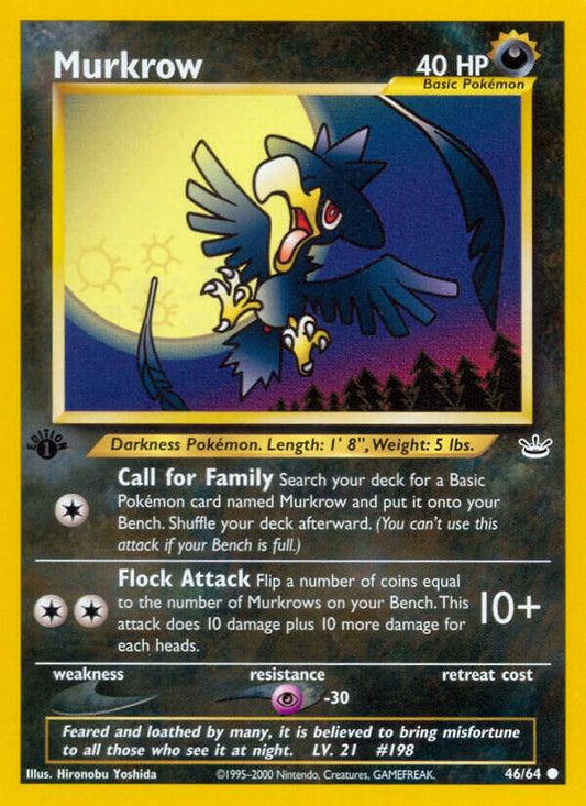 Pokemon Murkrow 46/64 Neo Revelation
