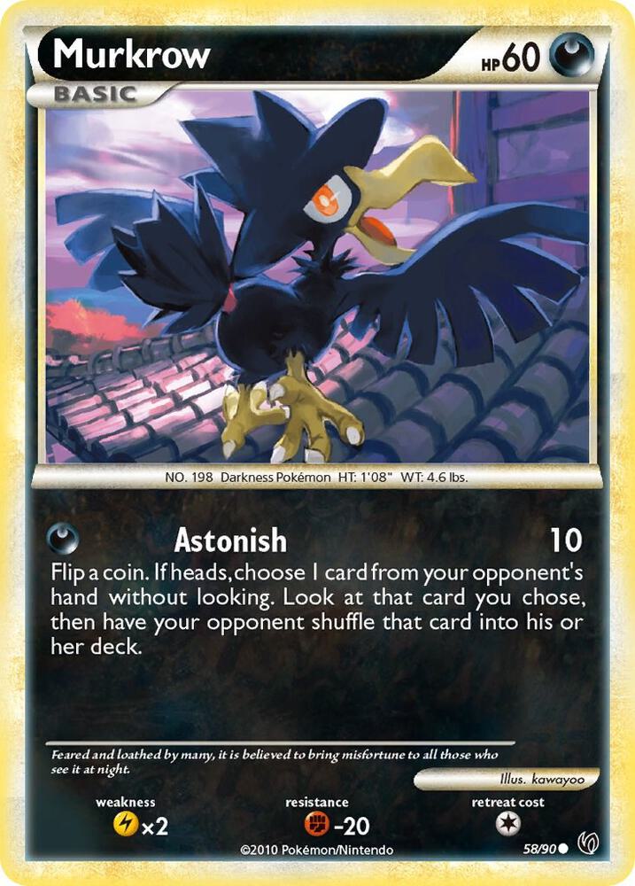 Pokemon Murkrow 58/90 Undaunted