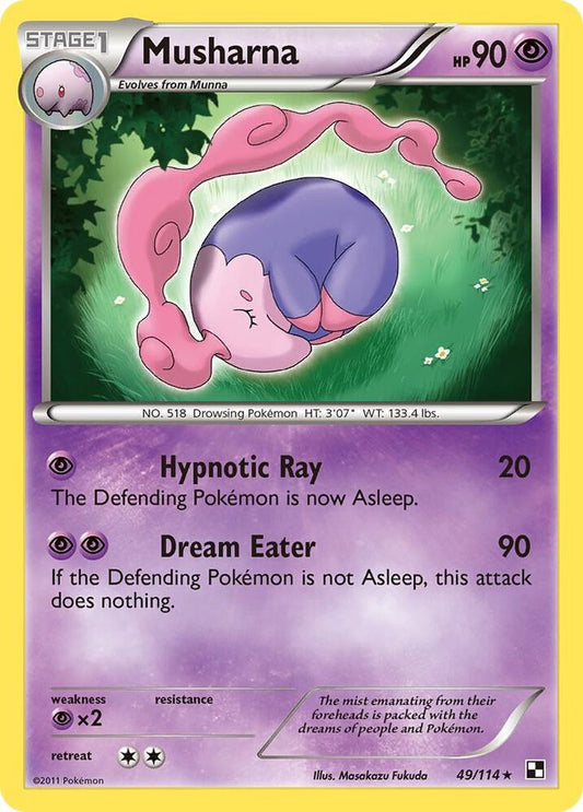 Pokemon Musharna 49/114 Black & White