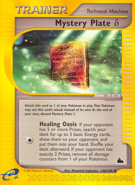 Pokemon Mystery Plate Beta 134/144 Skyridge