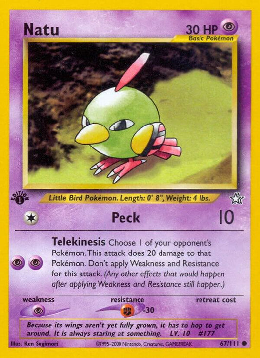 Pokemon Natu # 67 Neo Genesis