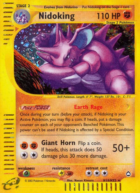 Pokemon Nidoking H18/147 Aquapolis