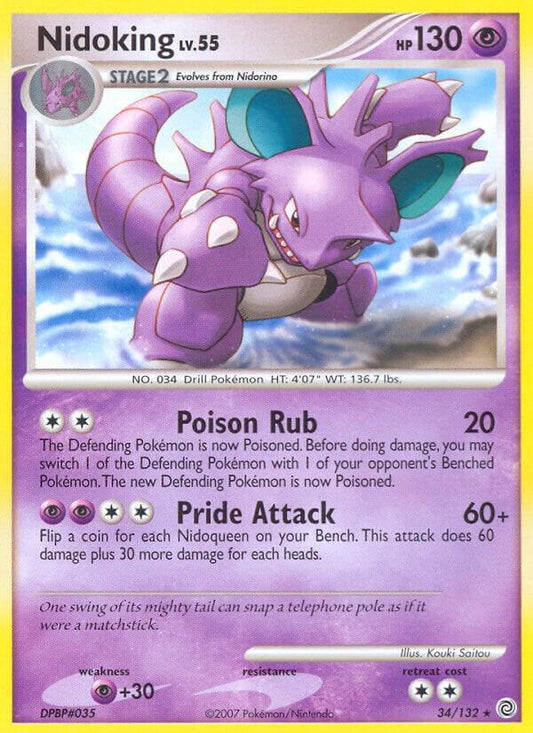 Pokemon Nidoking 34/132 Secret Wonders