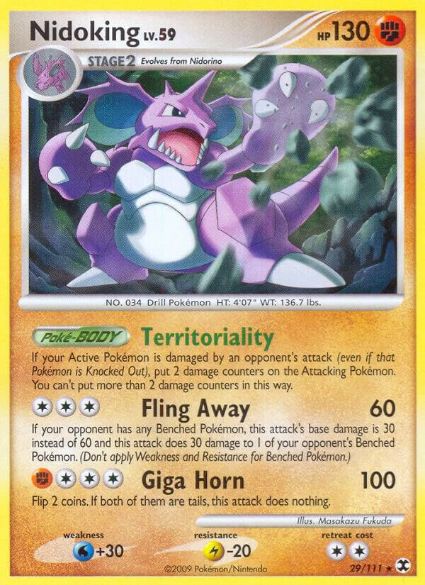 Pokemon Nidoking 29/111 Rising Rivals