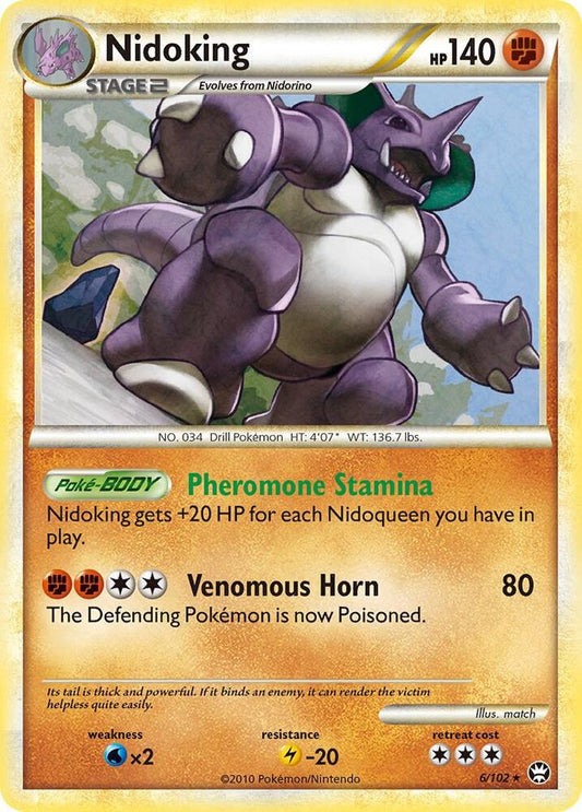 Pokemon Nidoking 6/102 Triumphant