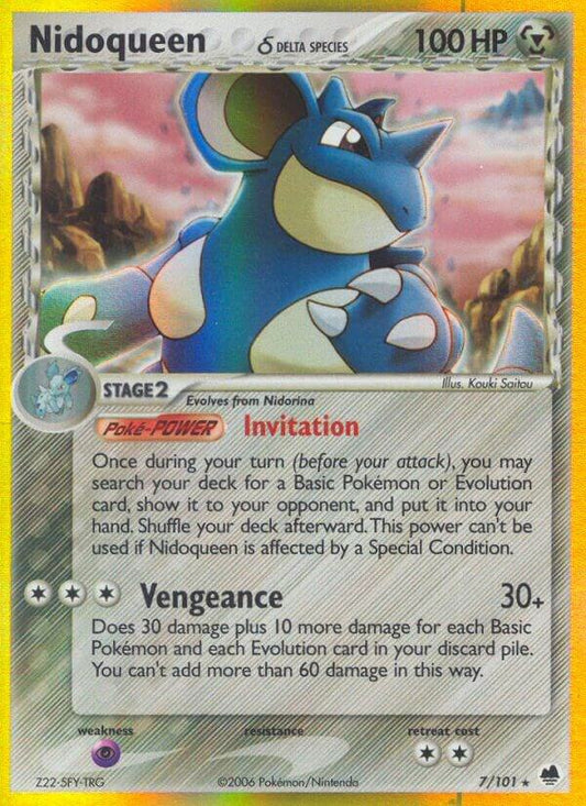 Pokemon Nidoqueen δ 7/101 Dragon Frontiers